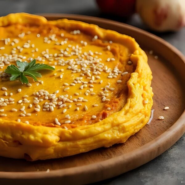 Omlet z dynią i sezamem